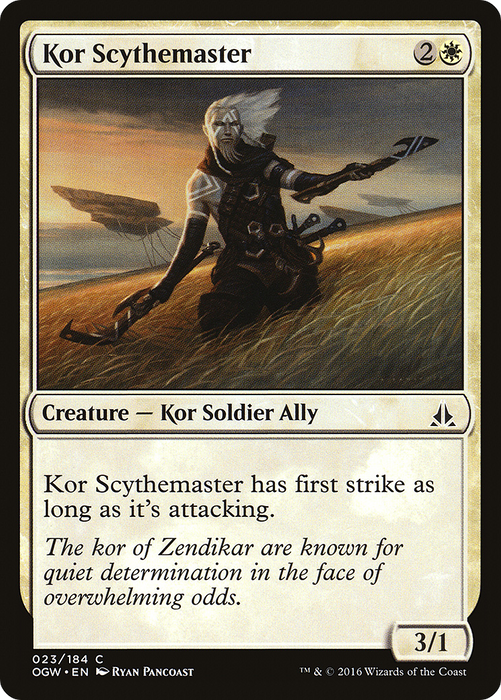 Kor Scythemaster (OGW-023) - common - Foil