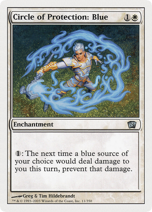 Circle of Protection: Blue (8ED-011) - uncommon