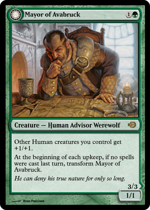 Mayor of Avabruck // Howlpack Alpha (PRM-42866) - rare: (Double Faced Transform) - Foil