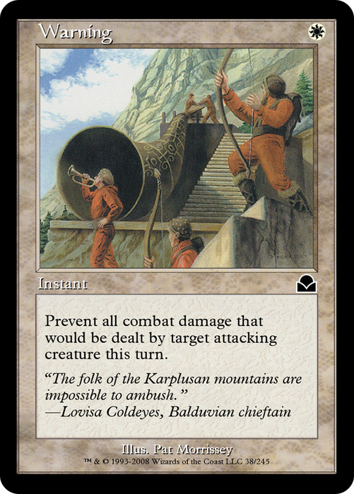 Warning (ME2-038) - common - Foil
