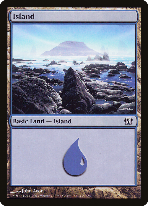 Island (8ED-335★) - common - Foil