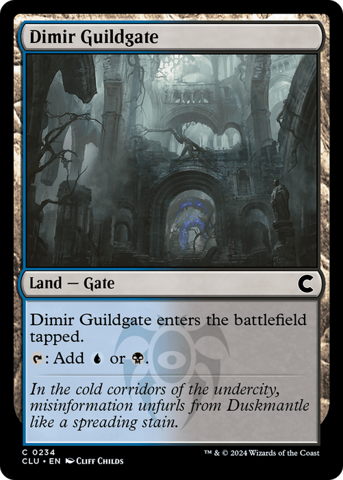 Dimir Guildgate (CLU-234) - common