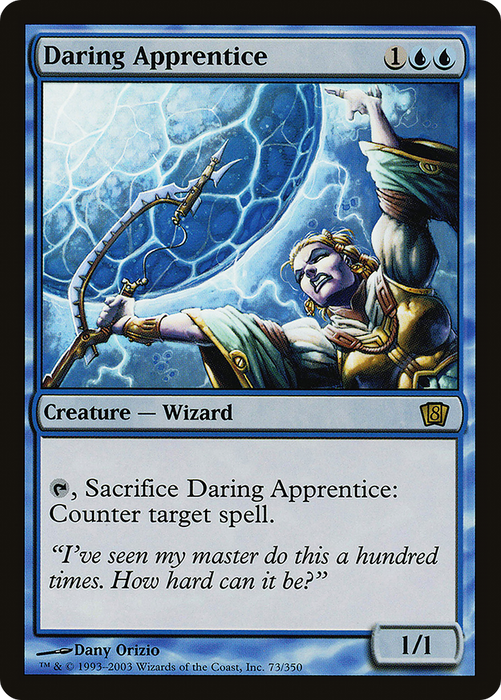 Daring Apprentice (8ED-73★) - rare - Foil