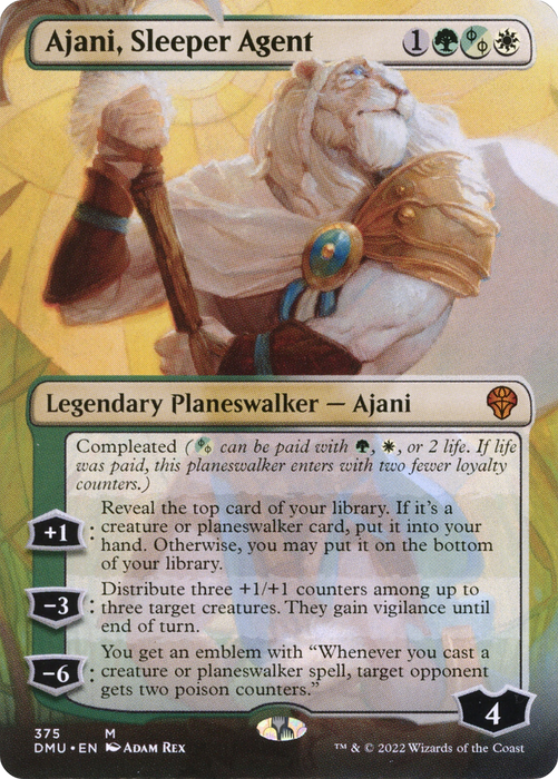 Ajani, Sleeper Agent (DMU-375) - mythic (Borderless)