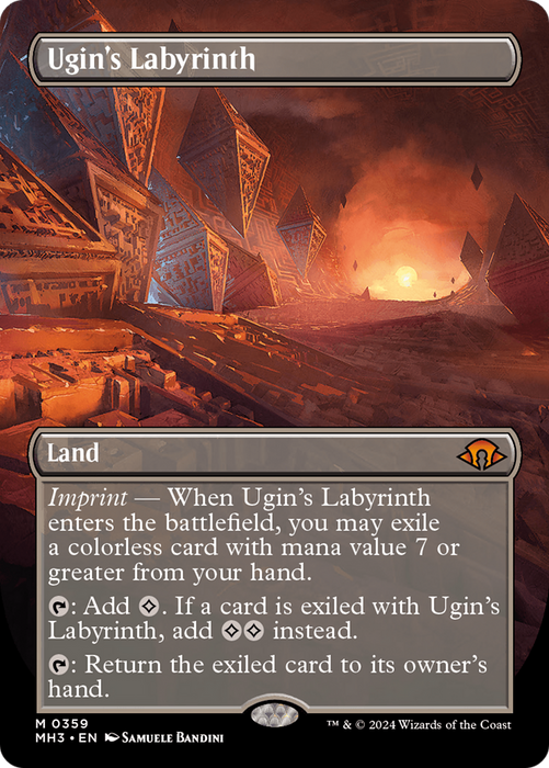 Ugin's Labyrinth (MH3-359) - mythic (Borderless) - Foil