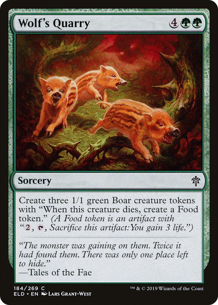 Wolf's Quarry (ELD-184) - common - Foil