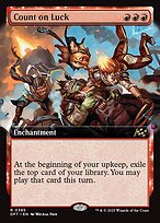 Count on Luck (DFT-385) - rare: (enchantment, Extended Art)