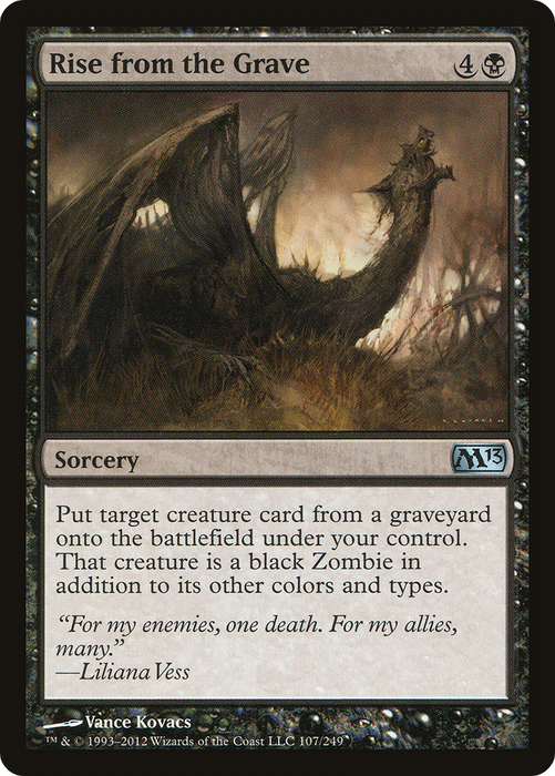 Rise from the Grave (M13-107) - uncommon - Foil