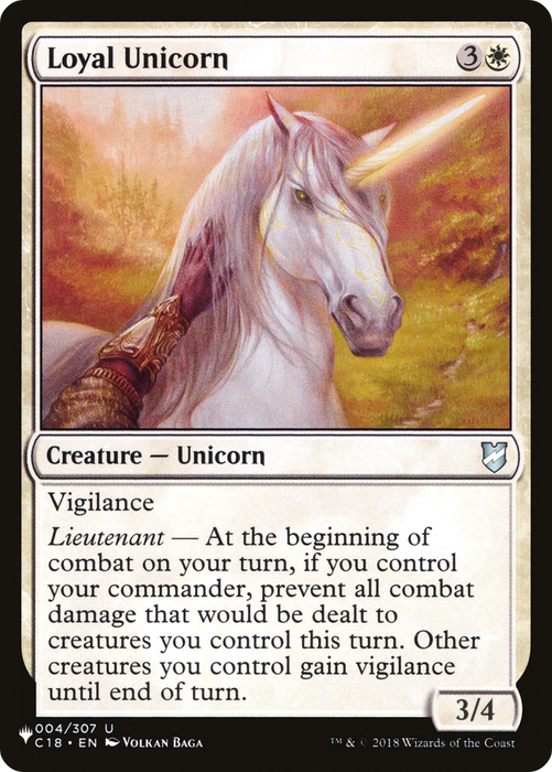 Loyal Unicorn (LIST-C18-4) - uncommon