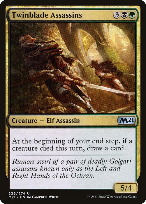 Twinblade Assassins (M21-226) - uncommon - Foil