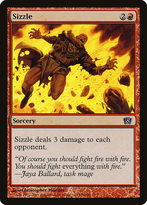 Sizzle (8ED-224★) - common - Foil