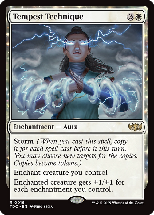 Tempest Technique (TDC-016) - rare: (enchantment)