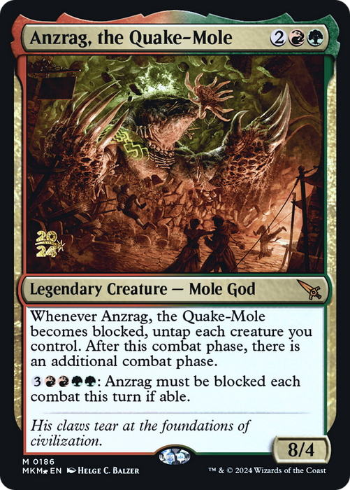 Anzrag, the Quake-Mole (PRE-186S) - mythic - Foil