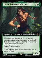 Leela, Sevateem Warrior (WHO-398) - rare: (Extended Art) - Foil