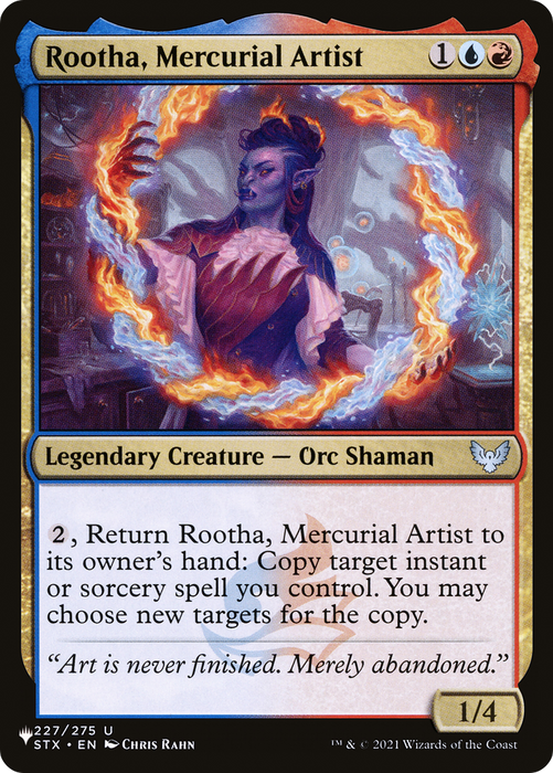 Rootha, Mercurial Artist (LIST-STX-227) - uncommon