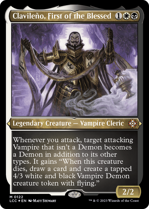 Clavileño, First of the Blessed (LCC-122) - mythic - Etched Foil