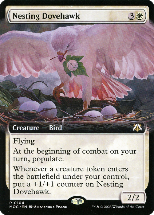 Nesting Dovehawk (MOC-104) - rare: (Extended Art) - Foil
