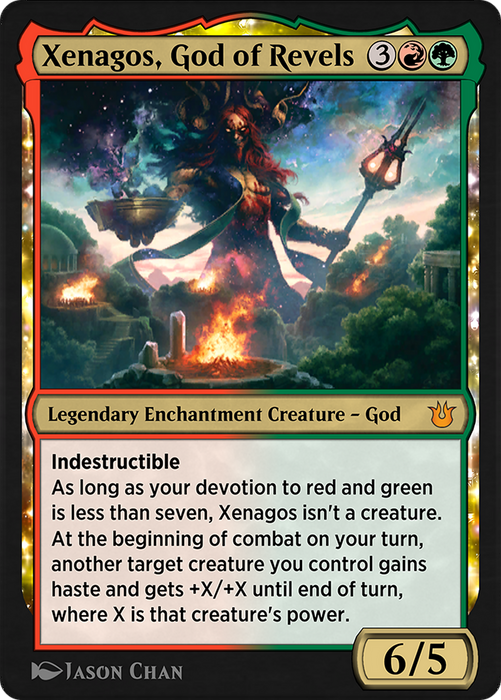 Xenagos, God of Revels (EA3-018) - mythic: (enchantment)