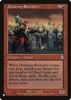 Dwarven Recruiter (LIST-ODY-186) - uncommon