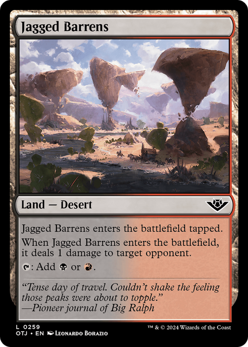 Jagged Barrens (OTJ-259) - common