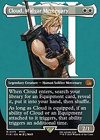 Cloud, Midgar Mercenary (FIN-375) - mythic (Borderless) - Foil