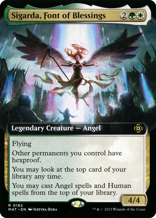 Sigarda, Font of Blessings (MAT-182) - rare: (Extended Art)
