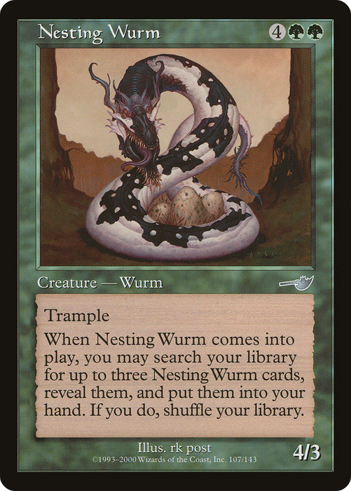 Nesting Wurm (NMS-107) - uncommon
