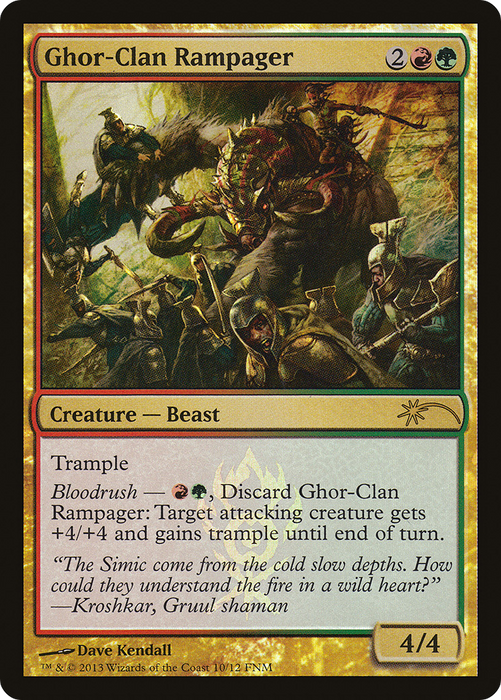 Ghor-Clan Rampager (FNM-010) - rare - Foil