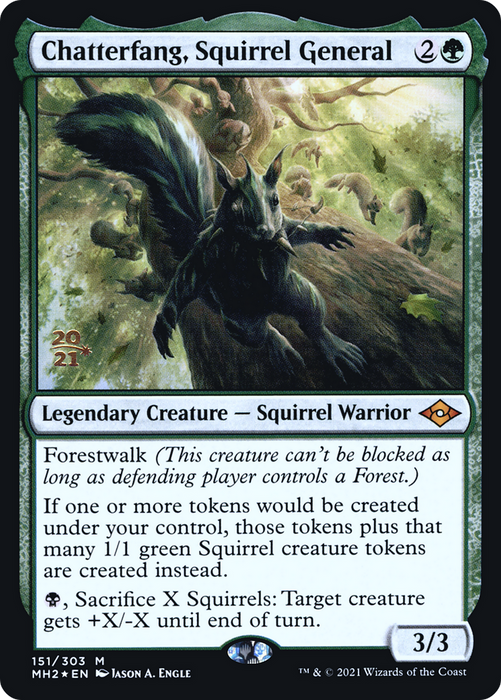 Chatterfang, Squirrel General (PRE-151S) - mythic - Foil