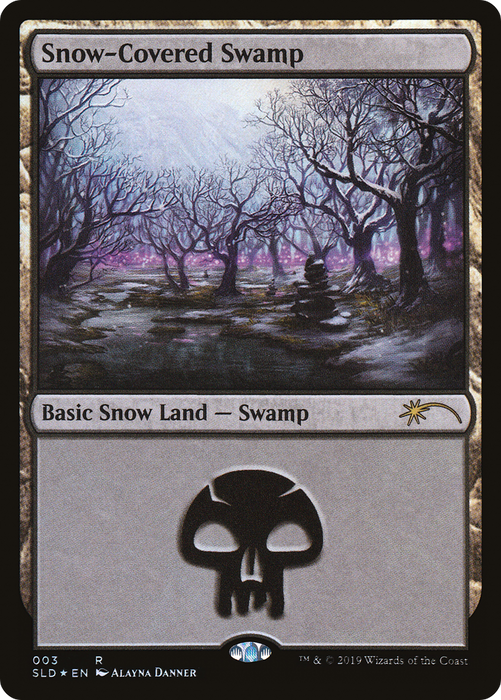 Snow-Covered Swamp (SLD-003) - rare - Foil