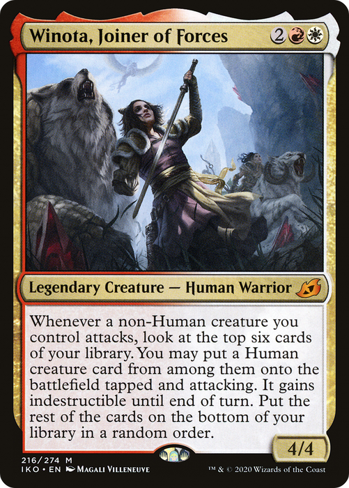 Winota, Joiner of Forces (IKO-216) - mythic - Foil