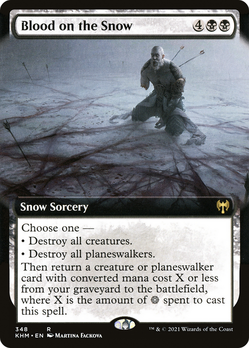 Blood on the Snow (KHM-348) - rare: (Extended Art, snow) - Foil