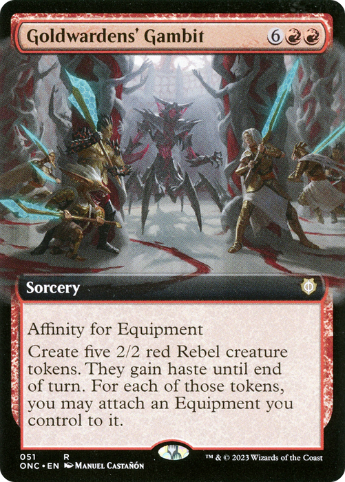 Goldwardens' Gambit (ONC-051) - rare: (Extended Art)