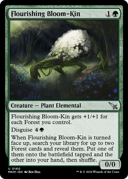 Flourishing Bloom-Kin (MKM-160) - uncommon - Foil