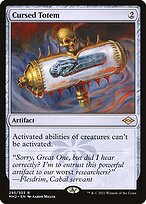 Cursed Totem (MH2-295) - rare - Etched Foil