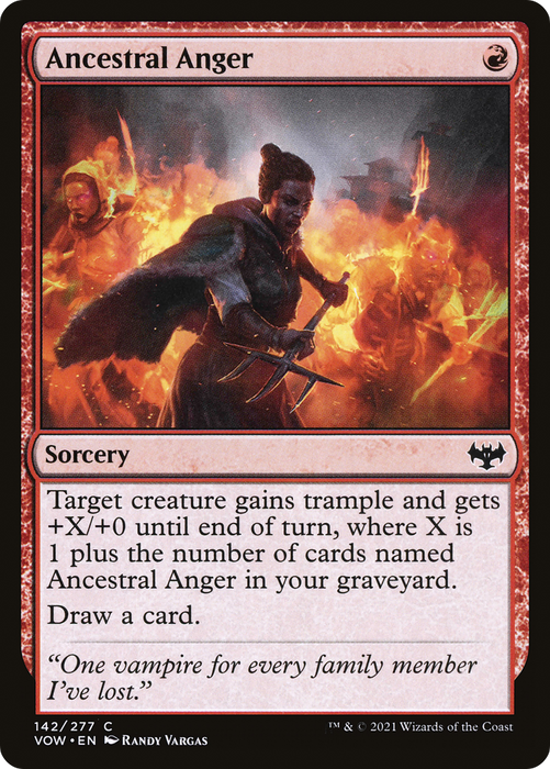 Ancestral Anger (VOW-142) - common - Foil