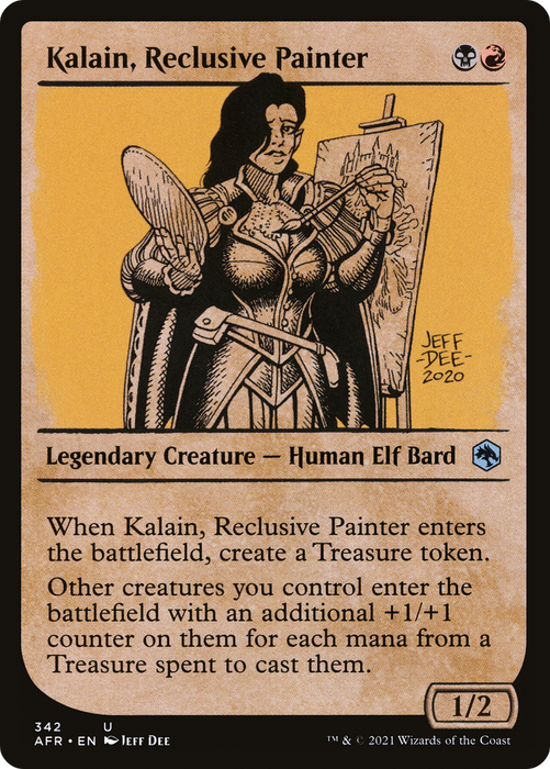 Kalain, Reclusive Painter (AFR-342) - uncommon: (Showcase) - Foil