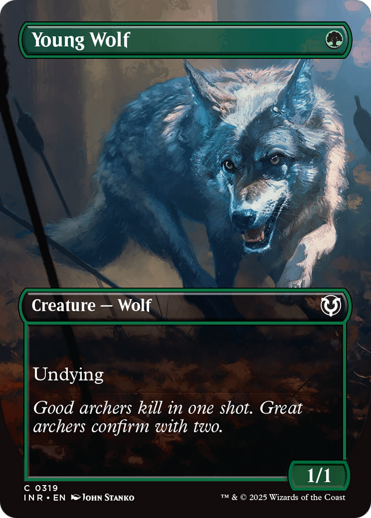 Young Wolf (INR-319) - common (Borderless) - Foil