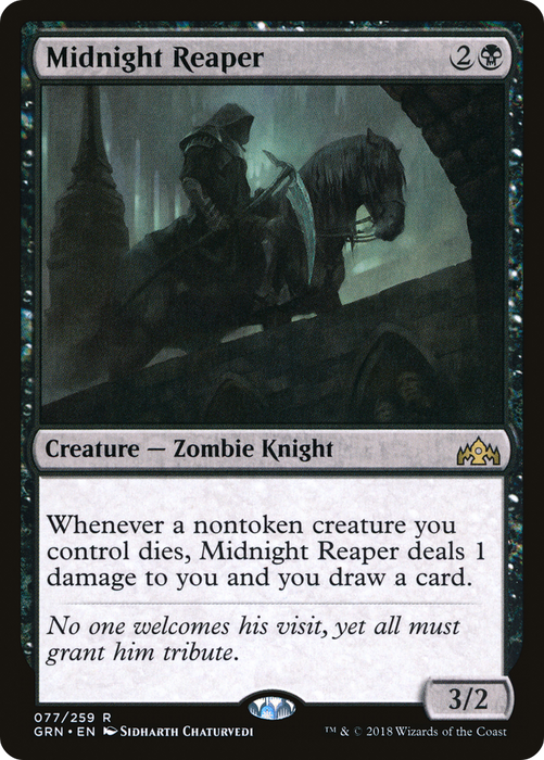 Midnight Reaper (GRN-077) - rare - Foil
