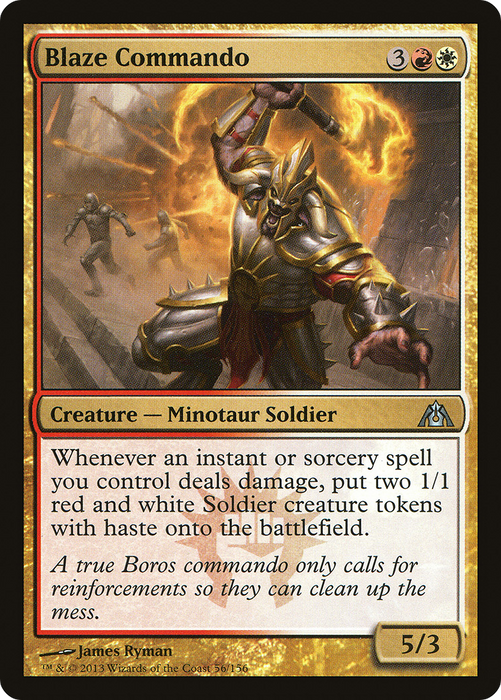 Blaze Commando (DGM-056) - uncommon - Foil