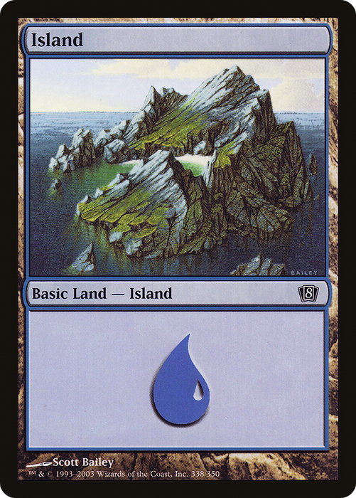 Island (8ED-338★) - common - Foil