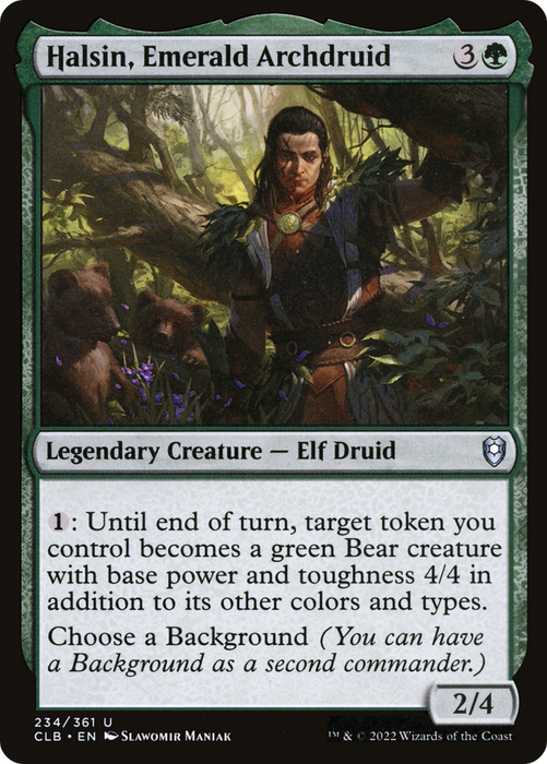 Halsin, Emerald Archdruid (CLB-234) - uncommon