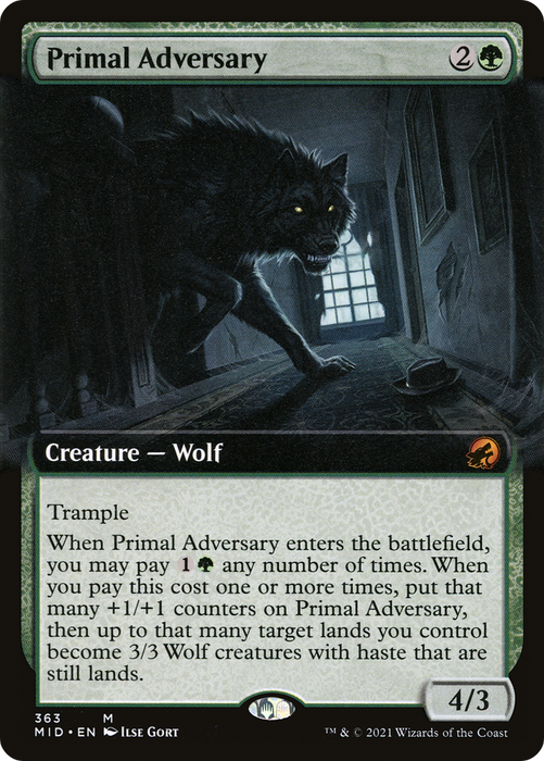 Primal Adversary (MID-363) - mythic: (Extended Art)