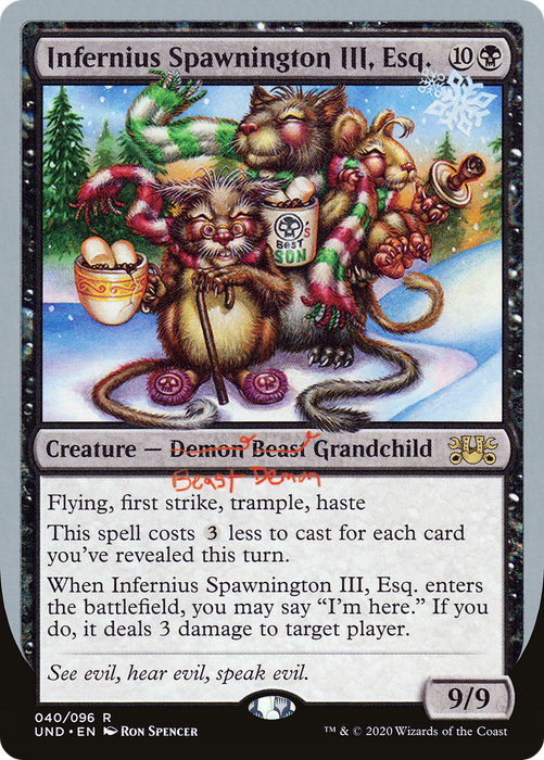Infernius Spawnington III, Esq. (UND-040) - rare
