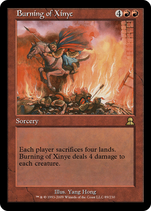 Burning of Xinye (ME3-089) - rare - Foil