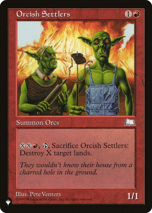 Orcish Settlers (LIST-WTH-112) - uncommon