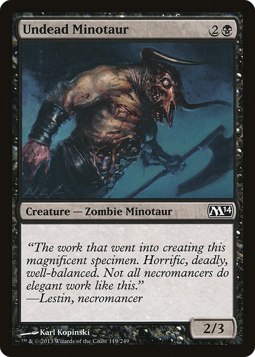 Undead Minotaur (M14-119) - common - Foil