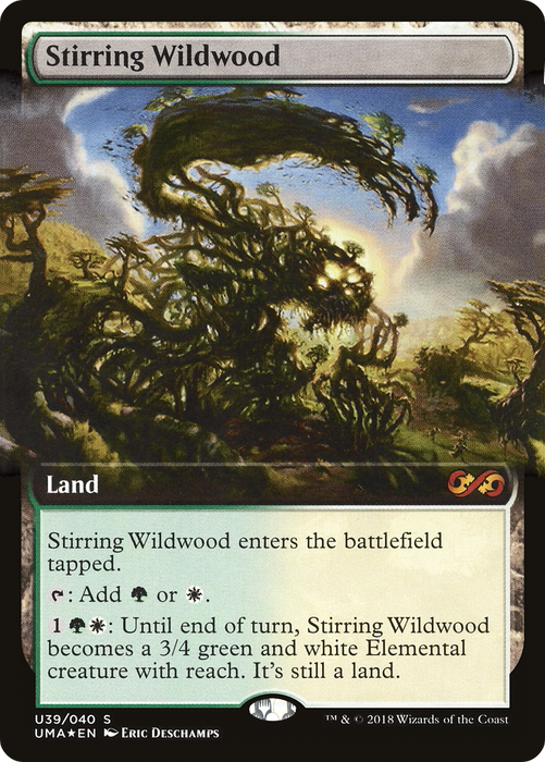 Stirring Wildwood (UMA:BT-U39) - mythic: (Extended Art) - Foil