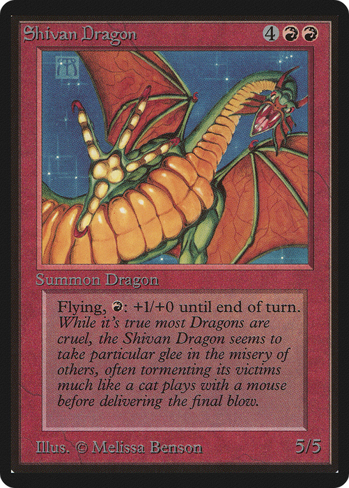 Shivan Dragon (LEB-175) - rare