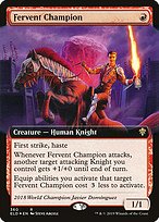 Fervent Champion (ELD-360) - rare: (Extended Art)